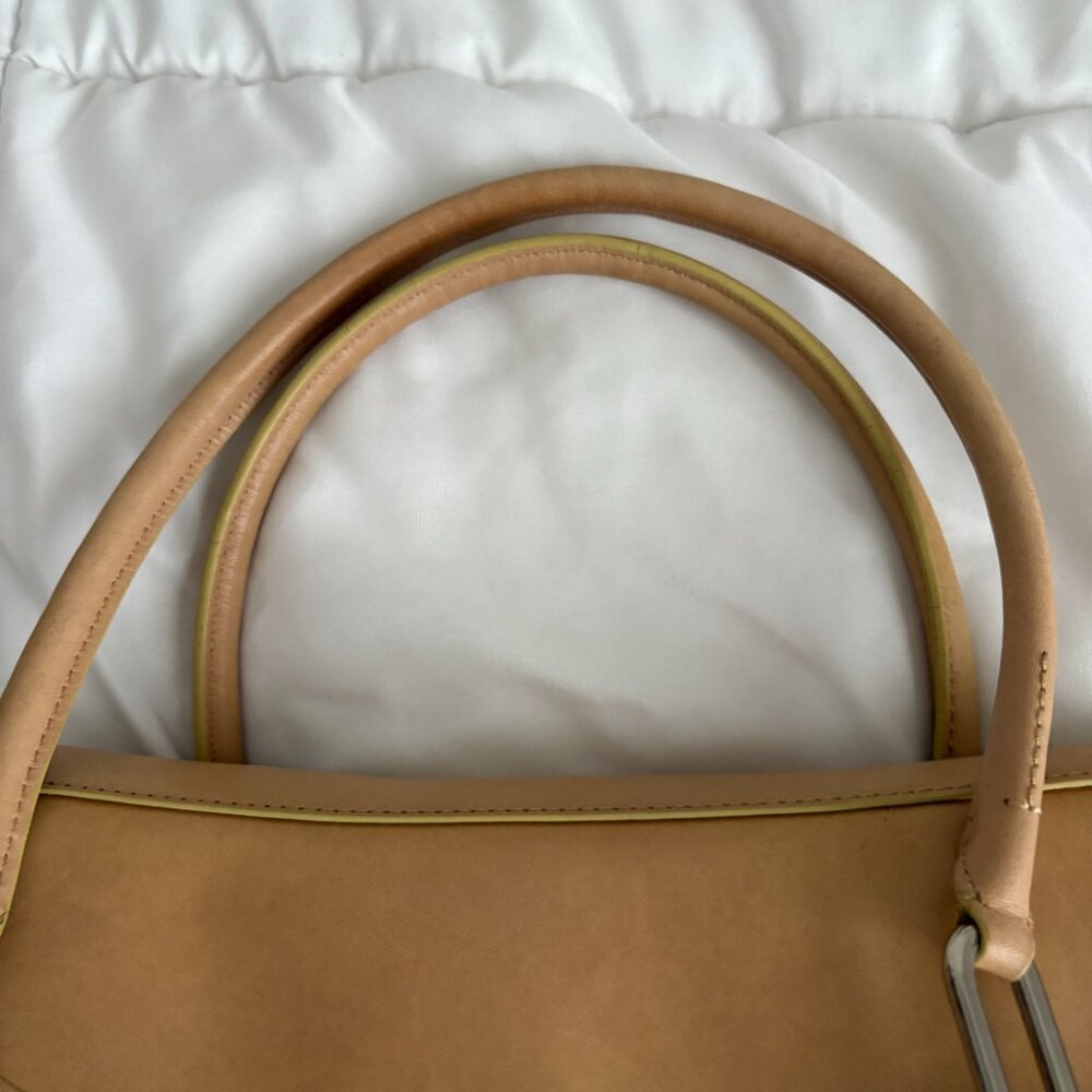 Cole Haan Beige/Tan Leather Shoulder Bag - Picture 8 of 15